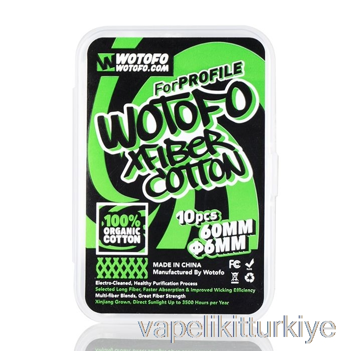 Vape Likit Wotofo Xfiber Pamuk Xfiber Pamuk 6mm (10 Adet)